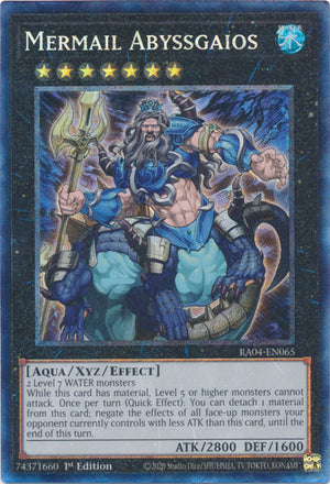 Yugioh -	Mermail Abyssgaios *Select Rarity* RA04-EN065 (NM)