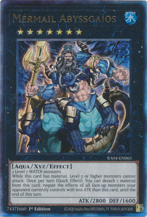 Yugioh -	Mermail Abyssgaios *Select Rarity* RA04-EN065 (NM)