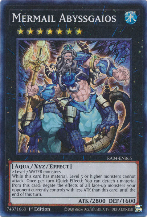 Yugioh -	Mermail Abyssgaios *Select Rarity* RA04-EN065 (NM)