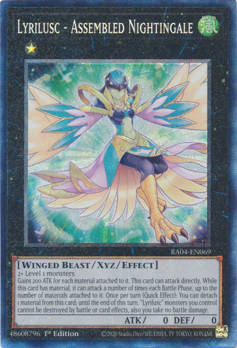 Yugioh -	Lyrilusc – Assembled Nightingale *Select Rarity* RA04-EN069 (NM)