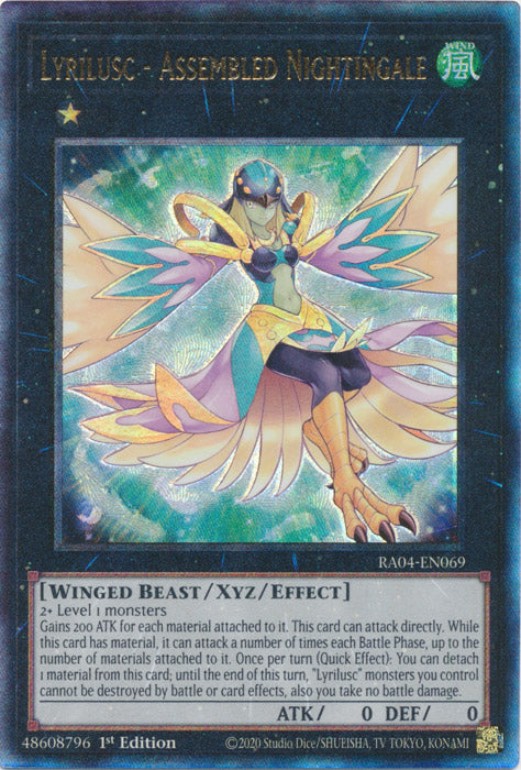 Yugioh -	Lyrilusc – Assembled Nightingale *Select Rarity* RA04-EN069 (NM)