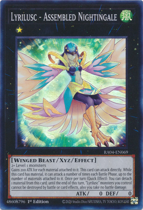 Yugioh -	Lyrilusc – Assembled Nightingale *Select Rarity* RA04-EN069 (NM)