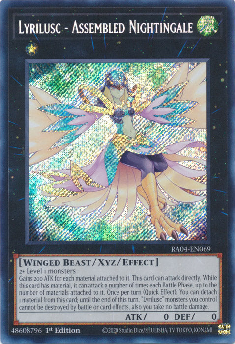 Yugioh -	Lyrilusc – Assembled Nightingale *Select Rarity* RA04-EN069 (NM)