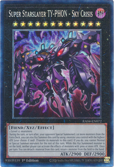 Yugioh - Super Starslayer TY-PHON – Sky Crisis *Select Rarity* RA04-EN072 (NM)