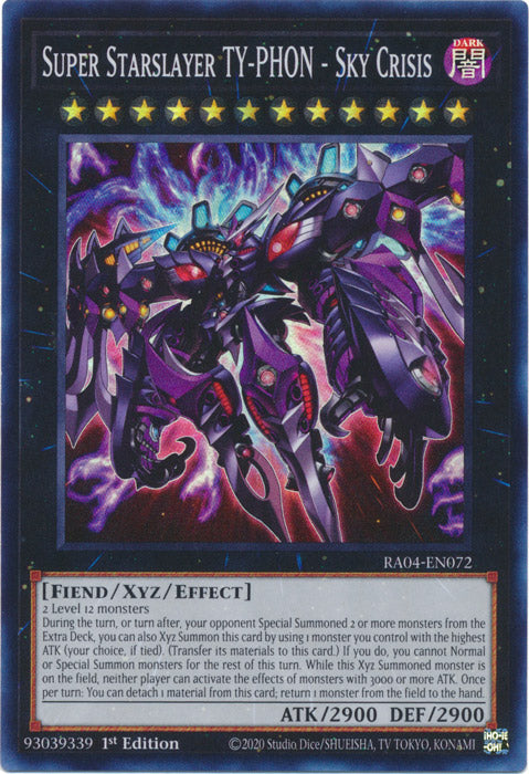 Yugioh - Super Starslayer TY-PHON – Sky Crisis *Select Rarity* RA04-EN072 (NM)