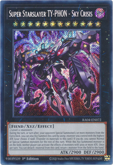 Yugioh - Super Starslayer TY-PHON – Sky Crisis *Select Rarity* RA04-EN072 (NM)