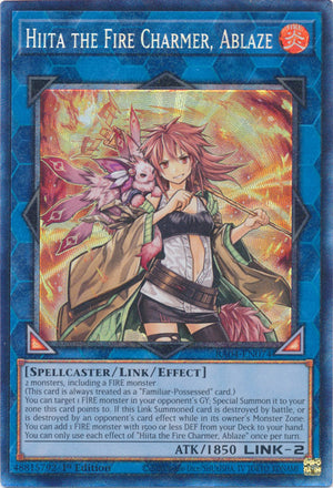 Yugioh - Hiita the Fire Charmer, Ablaze *Select Rarity* RA04-EN074 (NM)