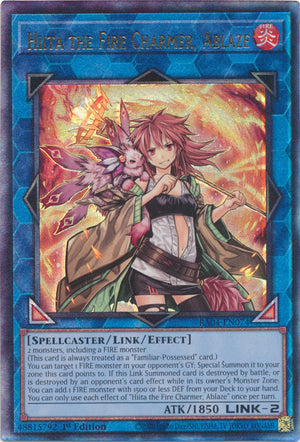 Yugioh - Hiita the Fire Charmer, Ablaze *Select Rarity* RA04-EN074 (NM)