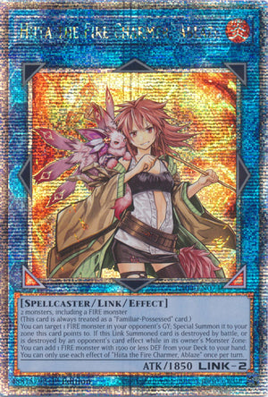 Yugioh - Hiita the Fire Charmer, Ablaze *Select Rarity* RA04-EN074 (NM)