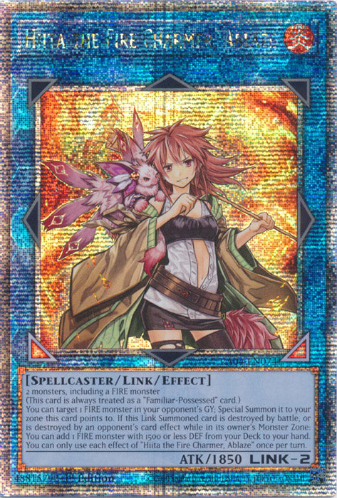 Yugioh - Hiita the Fire Charmer, Ablaze *Select Rarity* RA04-EN074 (NM)