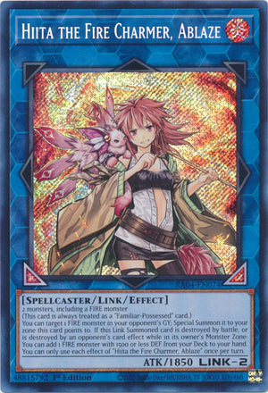 Yugioh - Hiita the Fire Charmer, Ablaze *Select Rarity* RA04-EN074 (NM)