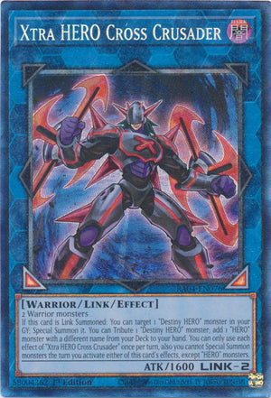 Yugioh - Xtra HERO Cross Crusader *Select Rarity* RA04-EN076 (NM)