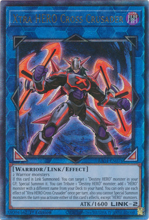 Yugioh - Xtra HERO Cross Crusader *Select Rarity* RA04-EN076 (NM)