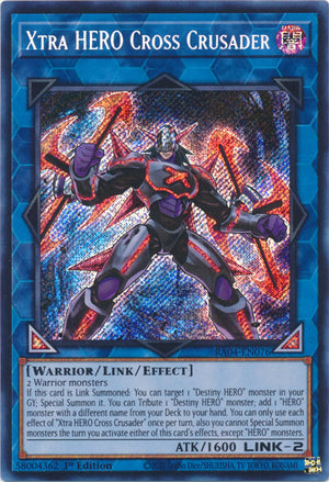Yugioh - Xtra HERO Cross Crusader *Select Rarity* RA04-EN076 (NM)