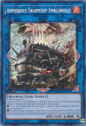 Yugioh -	Amphibious Swarmship Amblowhale *Select Rarity* RA04-EN077 (NM)