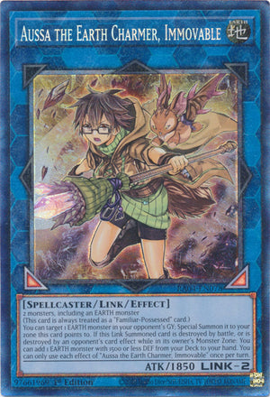 Yugioh -	Aussa the Earth Charmer, Immovable *Select Rarity* RA04-EN078 (NM)