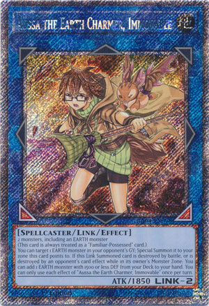 Yugioh -	Aussa the Earth Charmer, Immovable *Select Rarity* RA04-EN078 (NM)