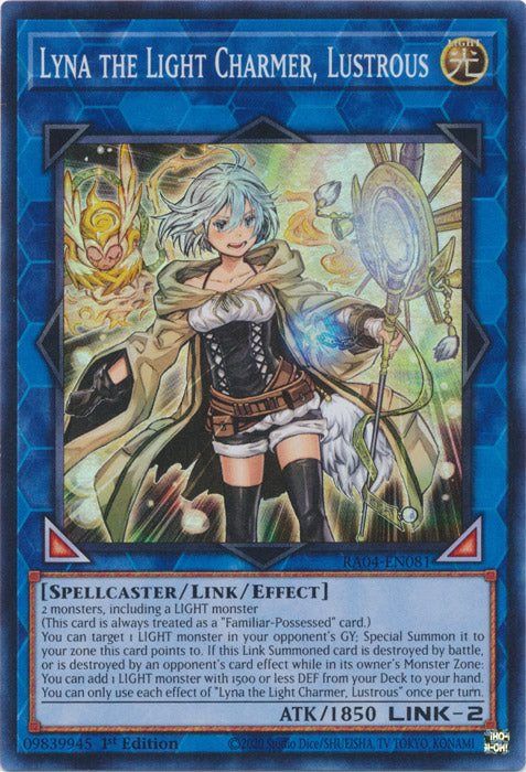 Yugioh - Lyna the Light Charmer, Lustrous *Select Rarity* RA04-EN081 (NM)