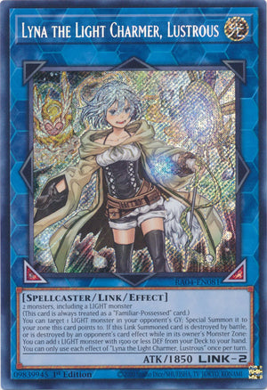 Yugioh - Lyna the Light Charmer, Lustrous *Select Rarity* RA04-EN081 (NM)