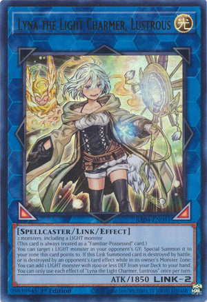 Yugioh - Lyna the Light Charmer, Lustrous *Select Rarity* RA04-EN081 (NM)
