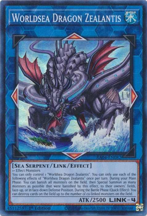Yugioh -	Worldsea Dragon Zealantis *Select Rarity* RA04-EN082 (NM)