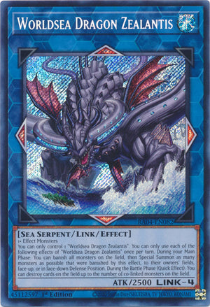 Yugioh -	Worldsea Dragon Zealantis *Select Rarity* RA04-EN082 (NM)
