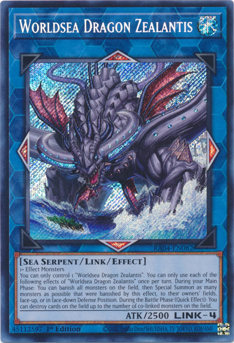 Yugioh -	Worldsea Dragon Zealantis *Select Rarity* RA04-EN082 (NM)