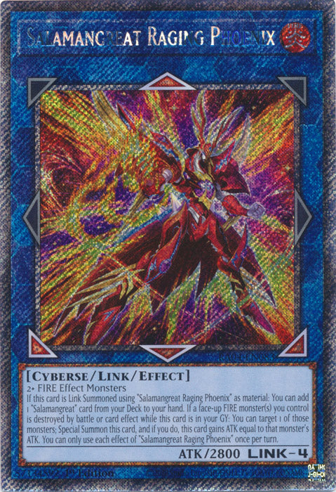 Yugioh -	Salamangreat Raging Phoenix *Select Rarity* RA04-EN083 (NM)