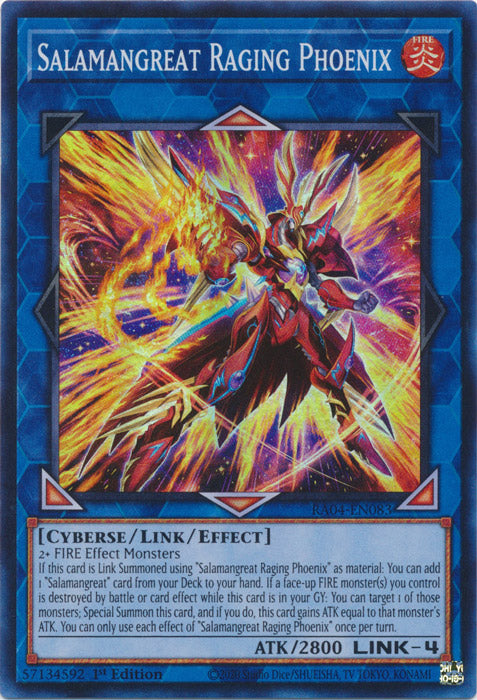 Yugioh -	Salamangreat Raging Phoenix *Select Rarity* RA04-EN083 (NM)