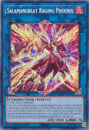 Yugioh -	Salamangreat Raging Phoenix *Select Rarity* RA04-EN083 (NM)