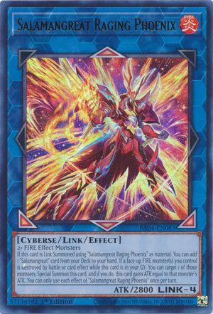 Yugioh -	Salamangreat Raging Phoenix *Select Rarity* RA04-EN083 (NM)