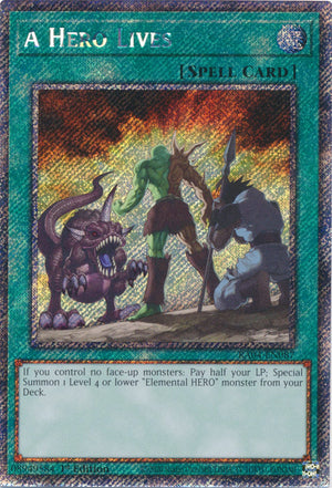 Yugioh -	A Hero Lives *Select Rarity* RA04-EN087 (NM)