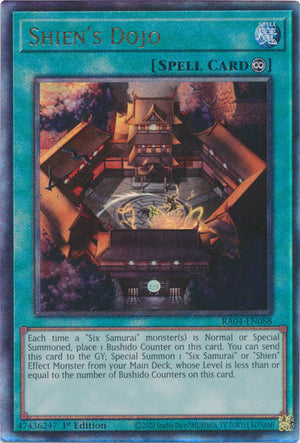 Yugioh -	Shien’s Dojo *Select Rarity* RA04-EN088 (NM)