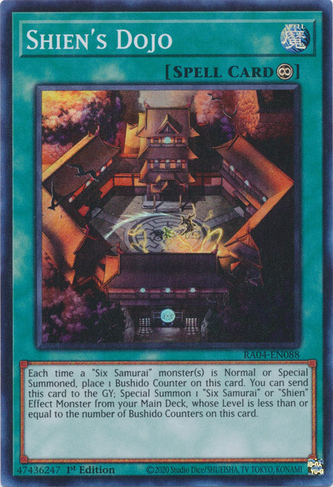 Yugioh -	Shien’s Dojo *Select Rarity* RA04-EN088 (NM)