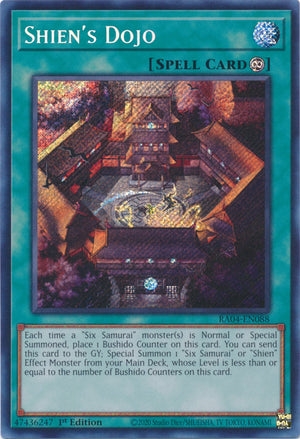 Yugioh -	Shien’s Dojo *Select Rarity* RA04-EN088 (NM)