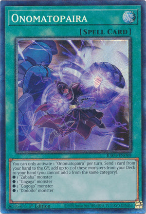 Yugioh -	Onomatopaira *Select Rarity* RA04-EN089 (NM)