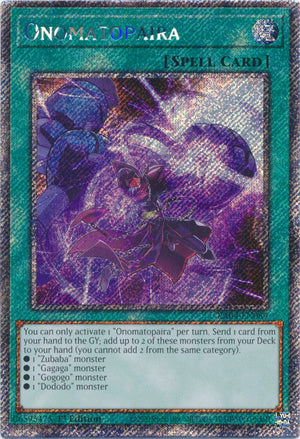 Yugioh -	Onomatopaira *Select Rarity* RA04-EN089 (NM)