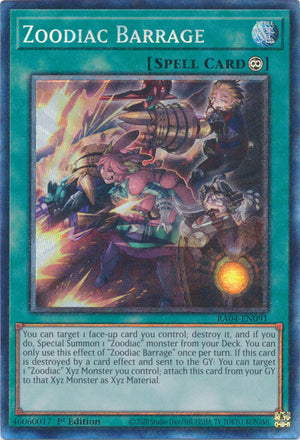 Yugioh -	Zoodiac Barrage *Select Rarity* RA04-EN091 (NM)