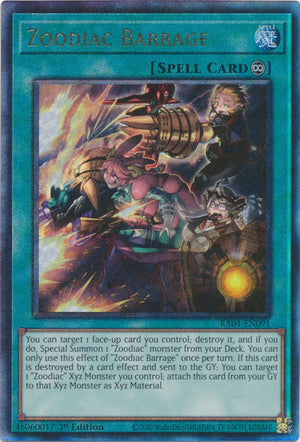 Yugioh -	Zoodiac Barrage *Select Rarity* RA04-EN091 (NM)