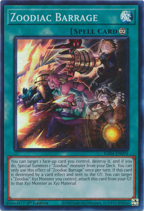 Yugioh -	Zoodiac Barrage *Select Rarity* RA04-EN091 (NM)
