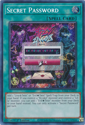 Yugioh -	Secret Password *Select Rarity* RA04-EN095 (NM)