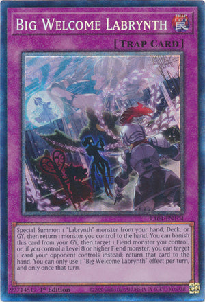 Yugioh - Big Welcome Labrynth *Select Rarity* RA04-EN104 (NM)