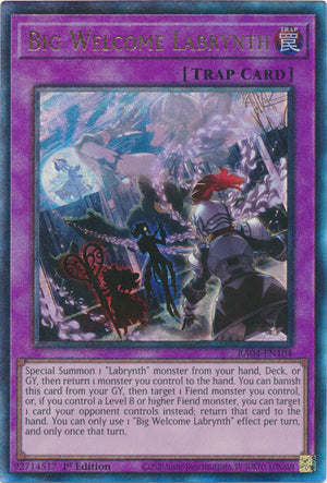 Yugioh - Big Welcome Labrynth *Select Rarity* RA04-EN104 (NM)