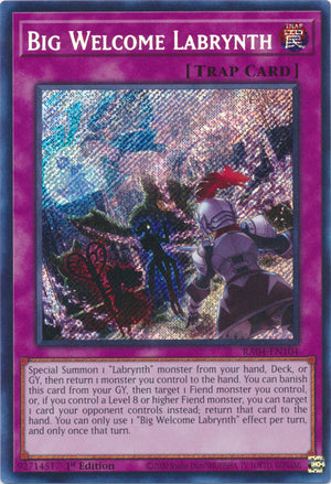 Yugioh - Big Welcome Labrynth *Select Rarity* RA04-EN104 (NM)