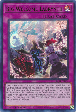 Yugioh - Big Welcome Labrynth *Select Rarity* RA04-EN104 (NM)