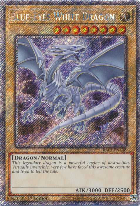 Yugioh - Blue-Eyes White Dragon (MVP1 Art) *Select Rarity* RA04-EN108 (NM)