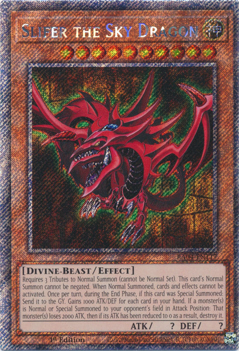 Yugioh - Slifer the Sky Dragon *Platinum Secret Rare* RA04-EN117 (NM)