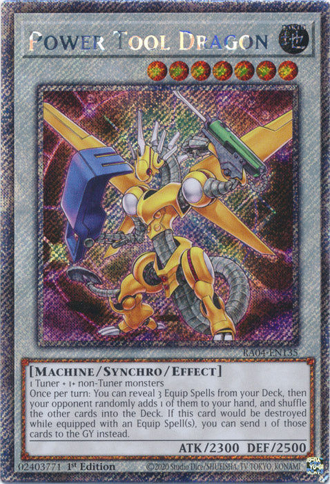 Yugioh - Power Tool Dragon *Select Rarity* RA04-EN135 (NM)