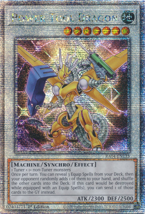 Yugioh - Power Tool Dragon *Select Rarity* RA04-EN135 (NM)