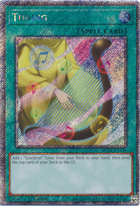 Yugioh - Tuning *Platinum Secret Rare* RA04-EN144 (NM)
